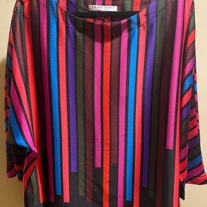 Trina Turk Vibrant Striped Blouse